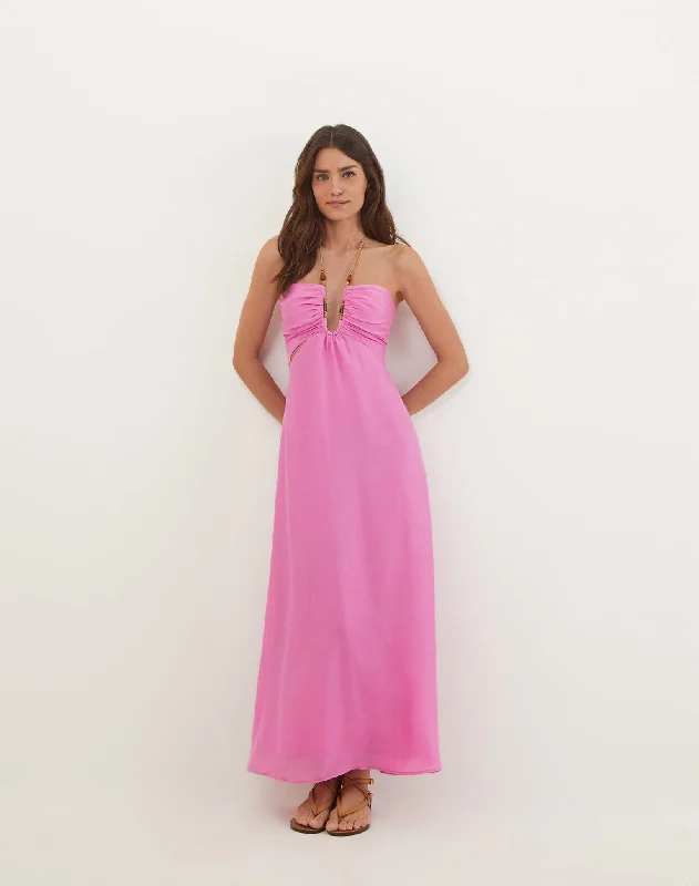 Melina Detail Midi Dress - Gerbera French