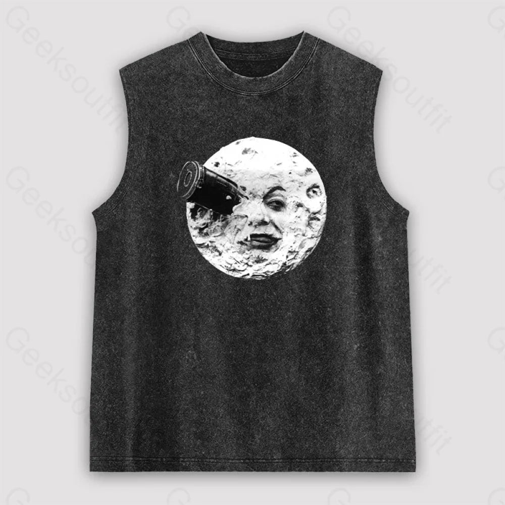 Le Voyage Dans La Lune Unisex Washed Tank Laid - back Women's Vibe