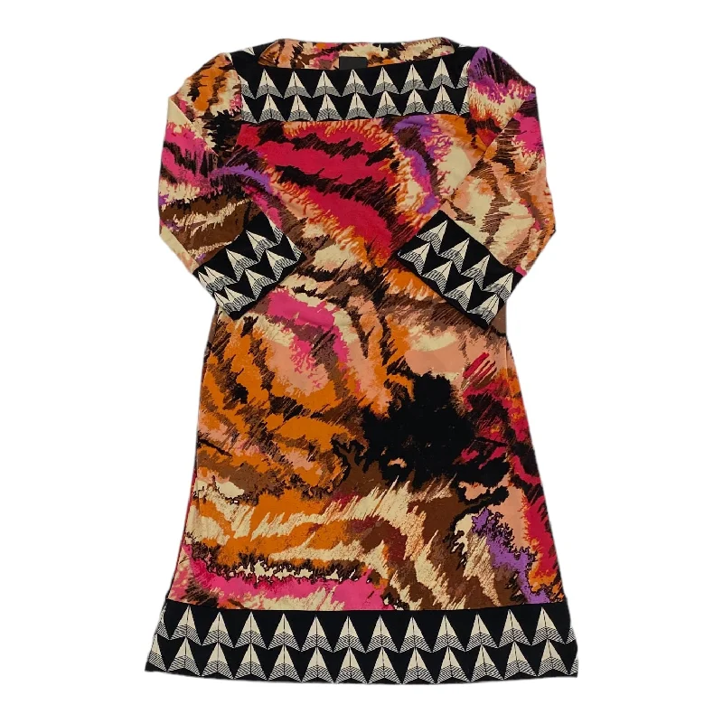 Multi-colored Dress Casual Midi CHEQUER, Size 0 Relaxed Women's 