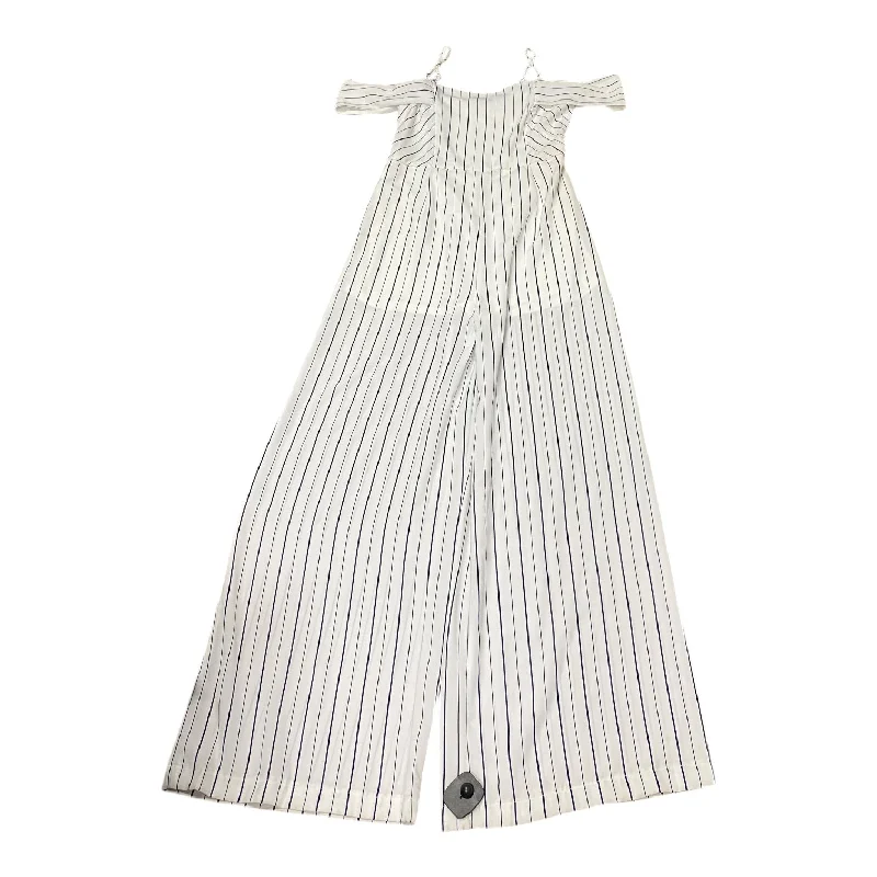 Jumpsuit By She + Sky In Blue & White, Size: L Dynamic Women's Moto