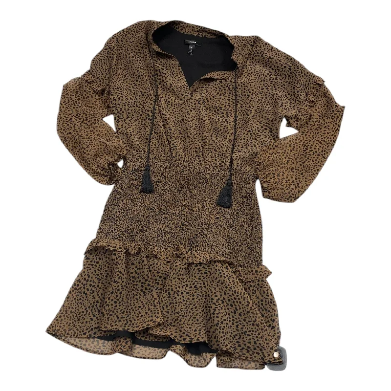 Dress Casual Midi By Aqua In Animal Print, Size: M Earthy Women's Hemp - based
