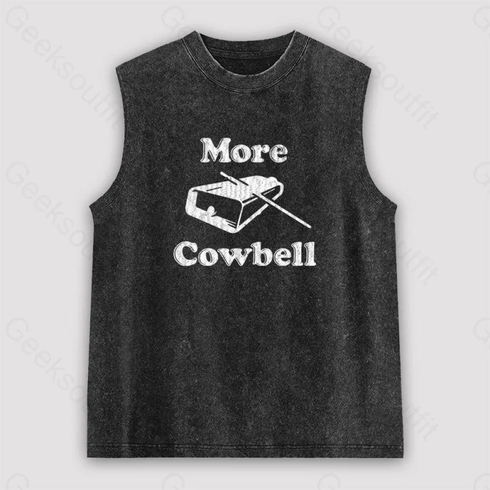 MORE COWBELL Unisex Washed Tank Sporty Women's Tennis