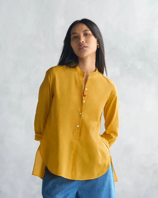 Mandarin Collar Top - Ochre Hip Women's Urban