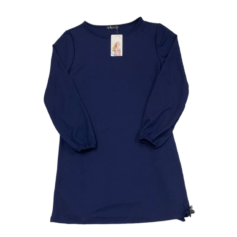 Navy Dress Casual Midi PRETTY GARDEN, Size S Practical Women's Multi - 