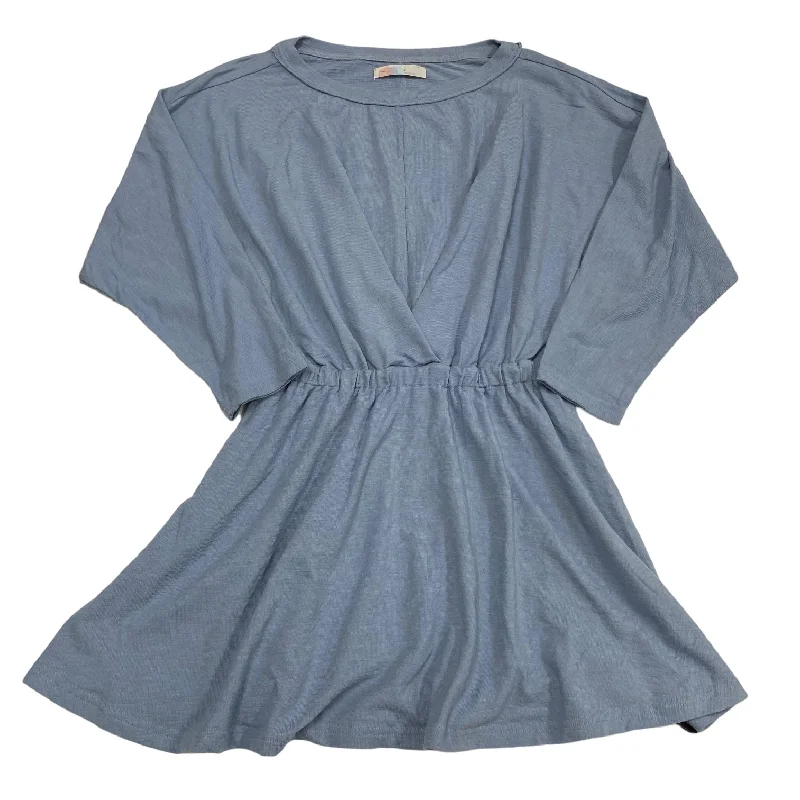 Blue Dress Casual Midi Free People, Size L Monochromatic All - in - one