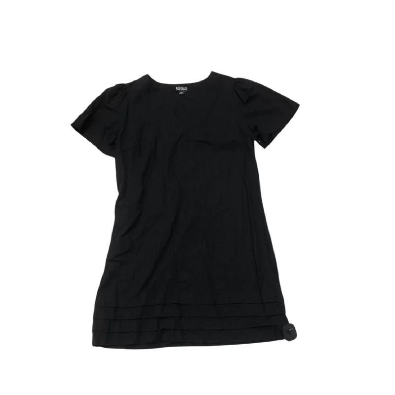 Dress Casual Midi By Nicole Miller In Black, Size: L Feminine Women's Style 