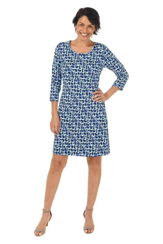 Blue Waves UPF50+ Travel Dress Preppy Women's College