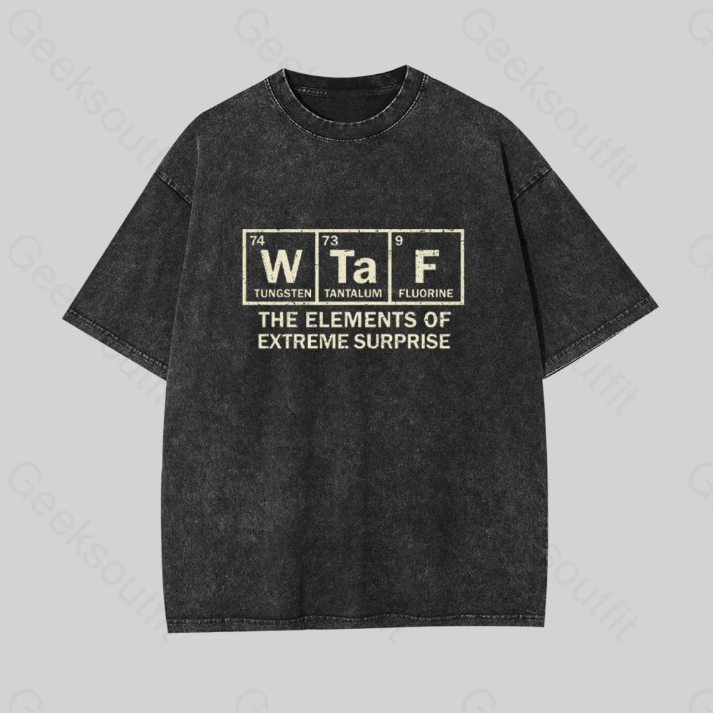 The Extreme Element of Surprise Geek Washed T-shirt Sporty Women's Athleisure 