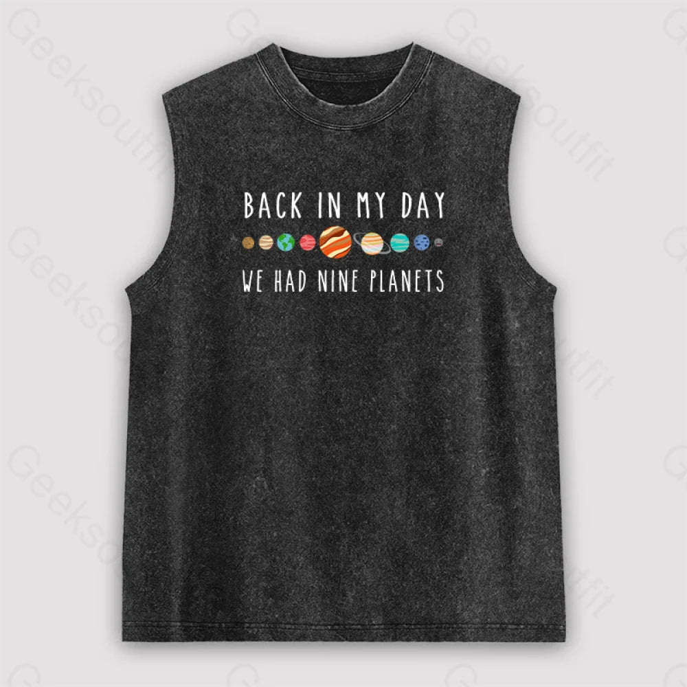 We Had Nine Planets Unisex Washed Tank Bold Women's Animal Print