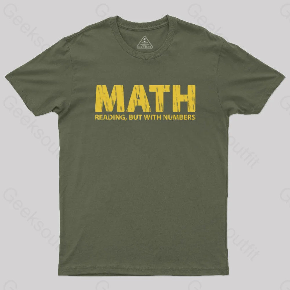 Reading but with Numbers Geek T-Shirt performance
