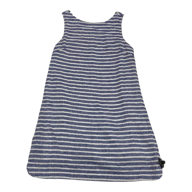 Blue & White Dress Casual Midi Beachlunchlounge, Size Xs performance