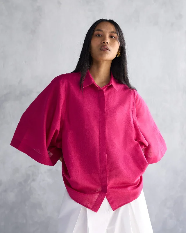 Drop Armhole Shirt - Berry performance