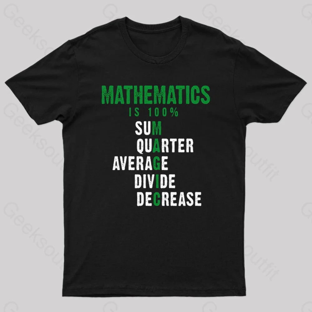 Mathematics is 100% Magic , Statistic, Calculus Nerd T-Shirt Trendy Women's Oversized