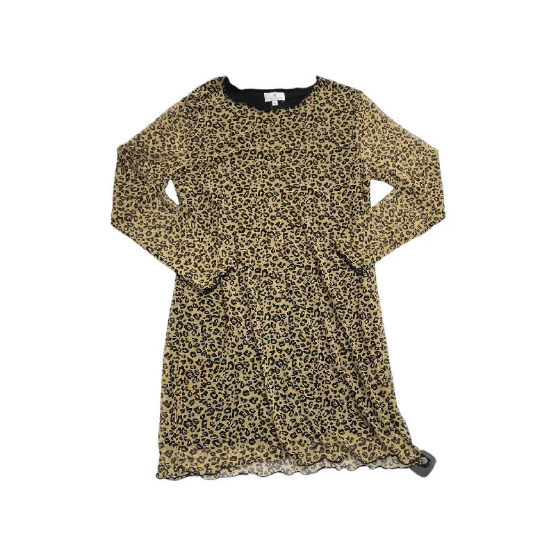 Dress Party Midi By Socialite In Animal Print, Size: Xl Compression
