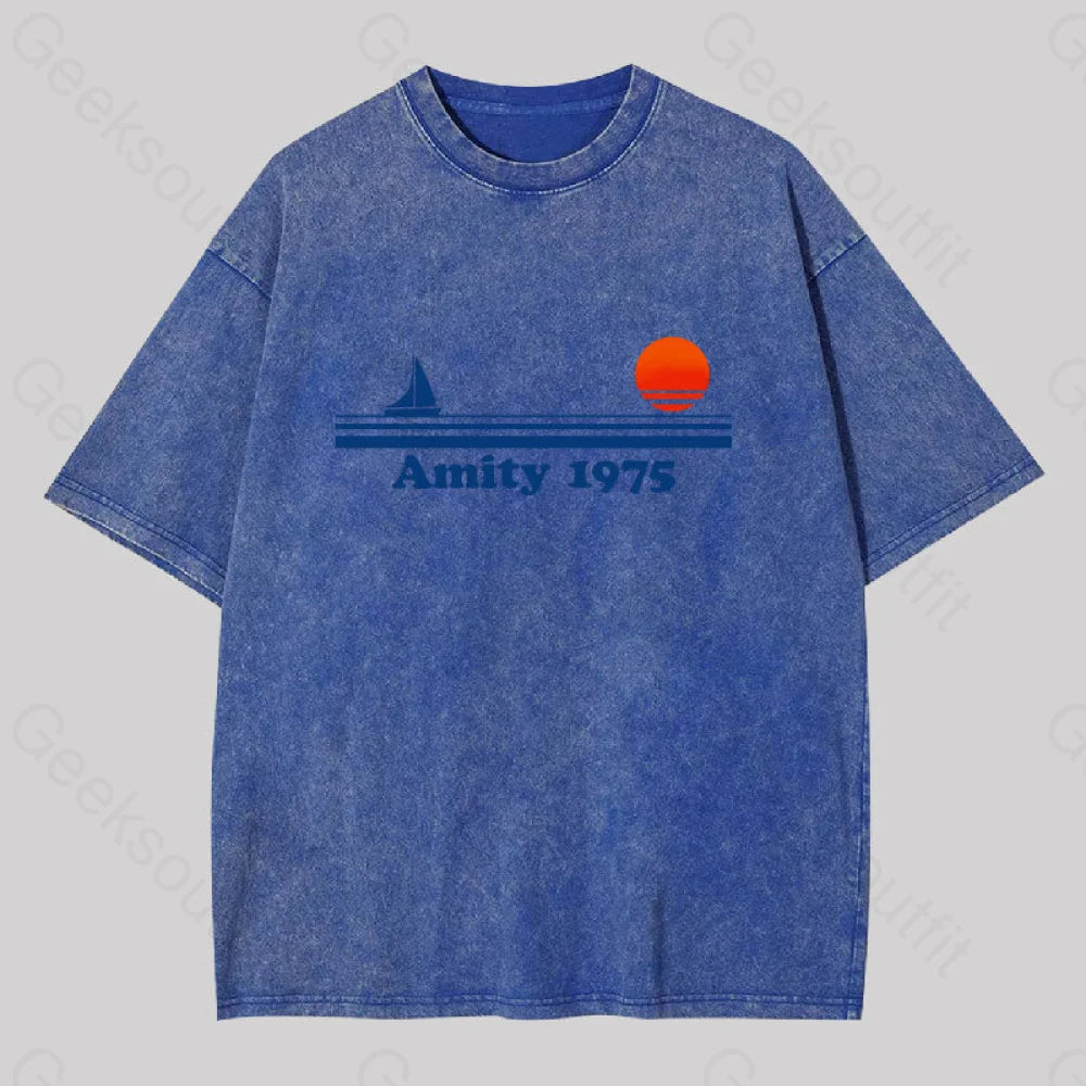 Amity 1975 Jaws Washed T-shirt Modern Women's 