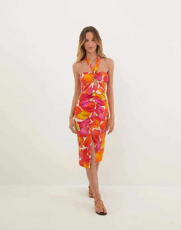 Naori Midi Dress - Gal Practical Women's Multi - 