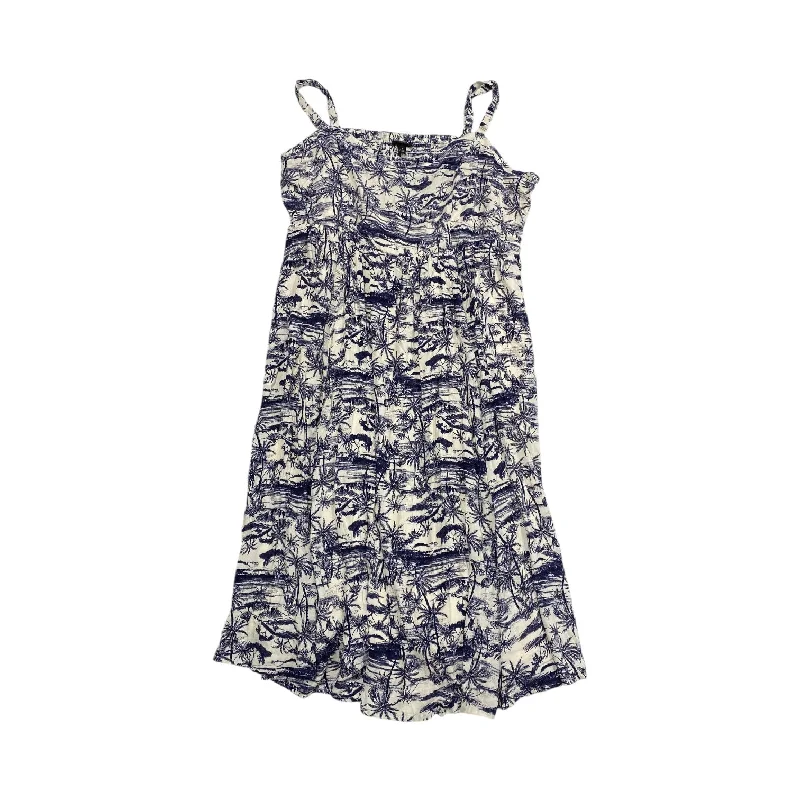 Dress Casual Maxi By Torrid In Blue & White, Size: 3x Stylish Women's Tropical 