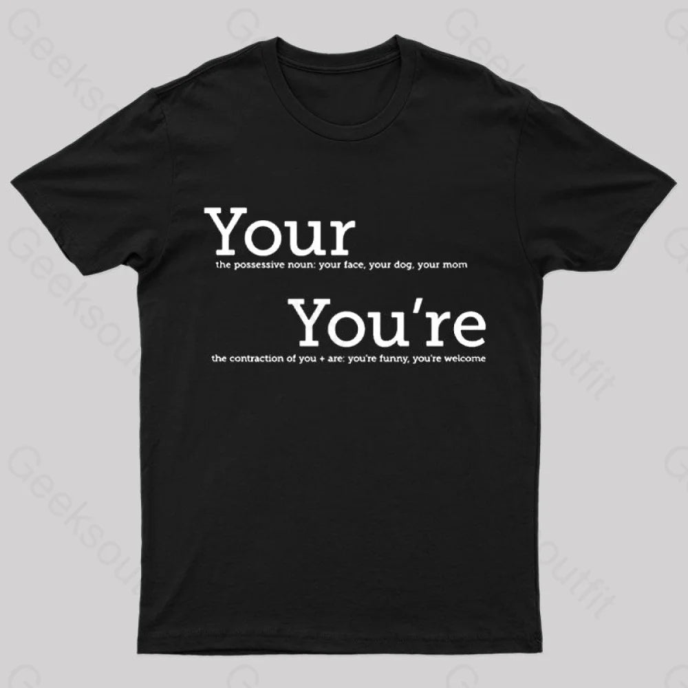 Your You're Grammar T-Shirt Scandinavian