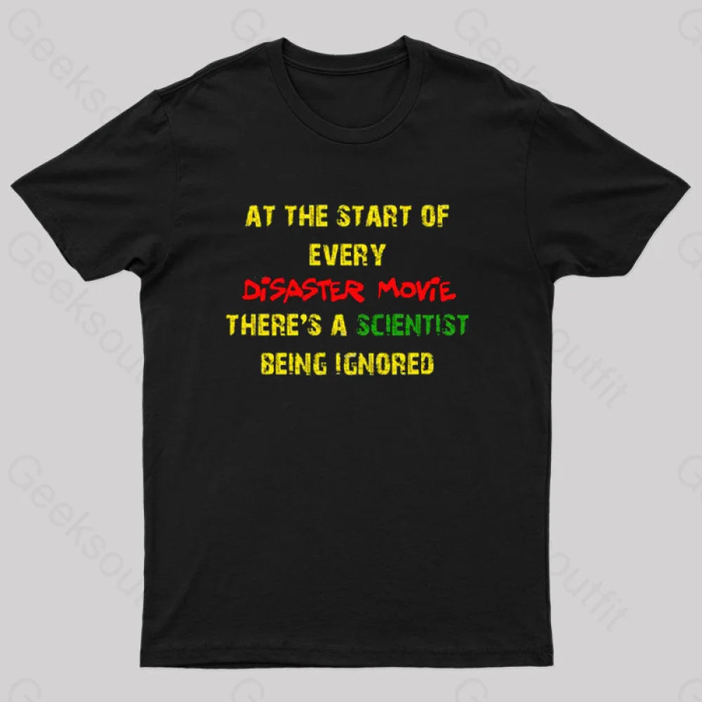 Disaster Movies Scientist T-Shirt Dynamic Women's Moto