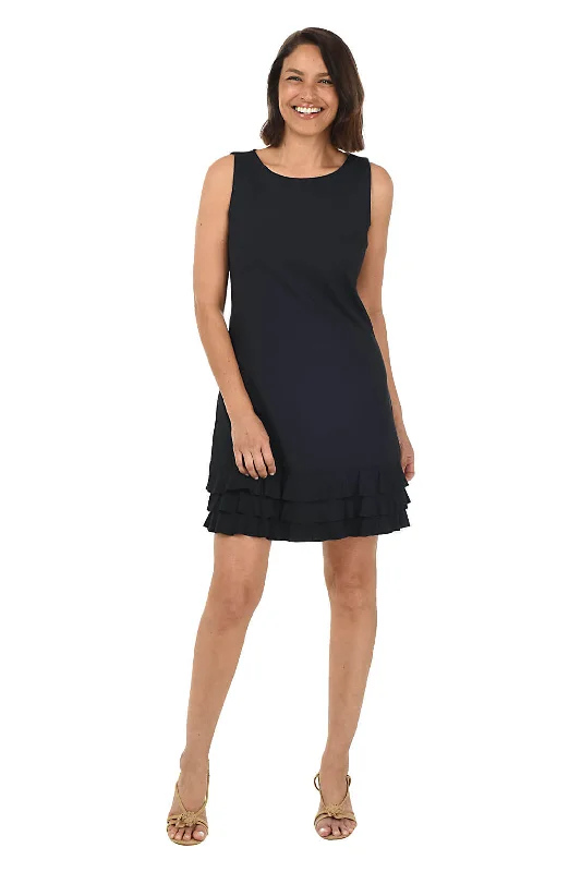 Solid UPF50+ Ruffle Dress Casual Women's Japanese 