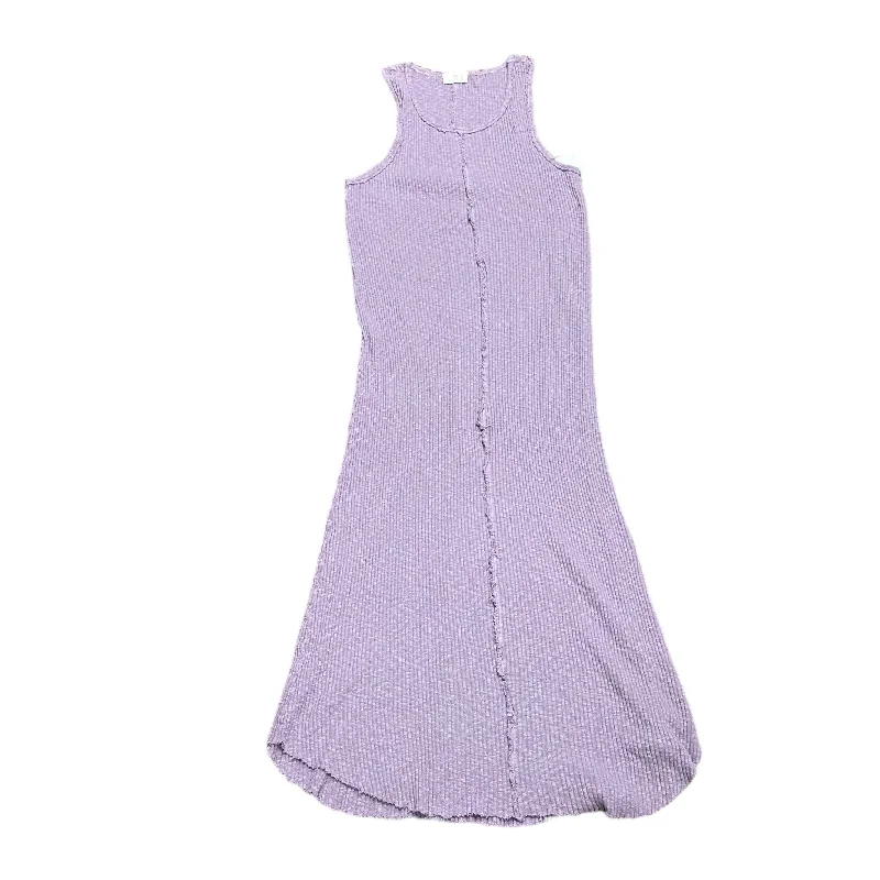 Purple Dress Casual Maxi T.la, Size S Gym
