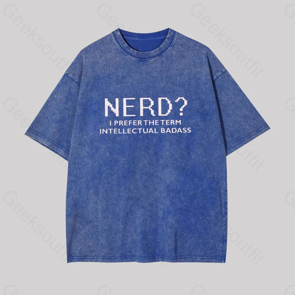 Funny Nerd Shirt Geek Geek Washed T-shirt Casual Women's Japanese 