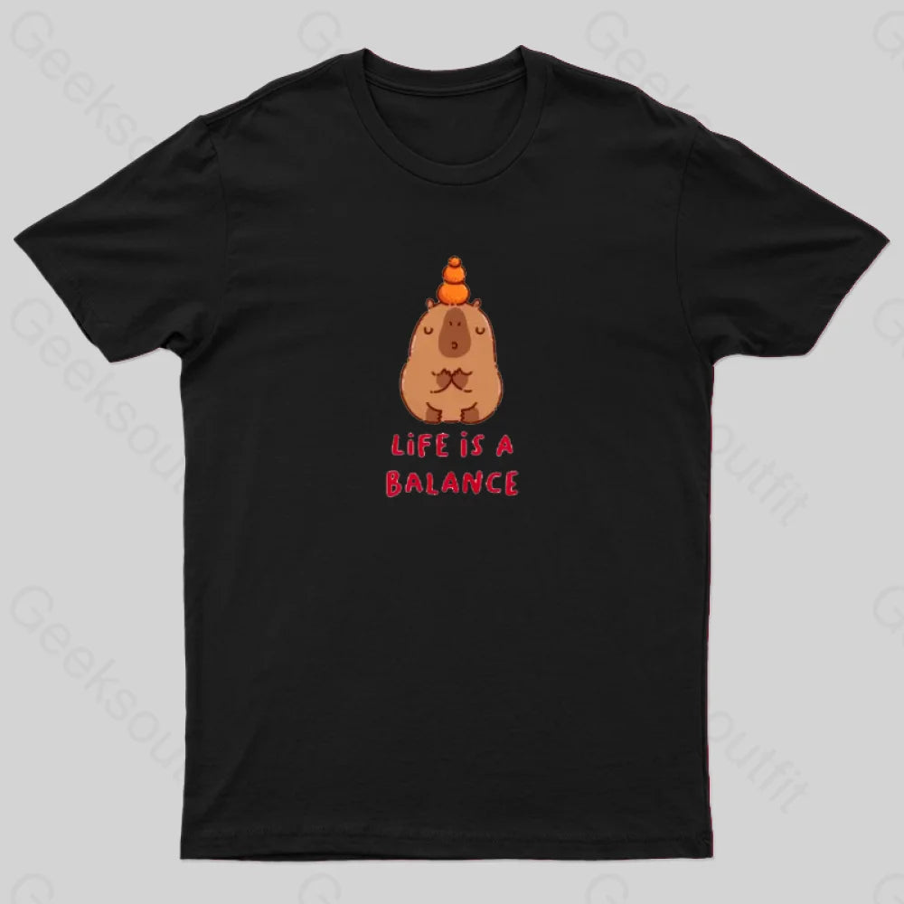 Life Is Balance T-Shirt Contemporary 