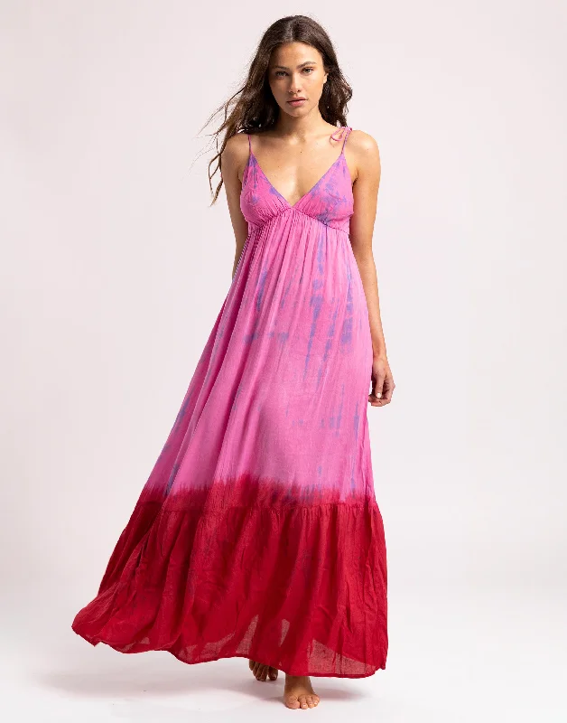 Dune Maxi Dress by Tiare Hawaii - Fuchsia Ombre Sophisticated Women's 