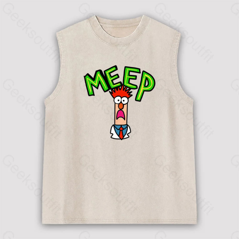 Meep muppet beaker Unisex Washed Tank Traditional Women's Wool