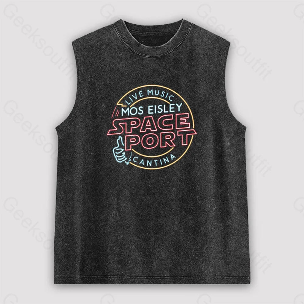 Mos Eisley Space Port Unisex Washed Tank Casual Women's Japanese 