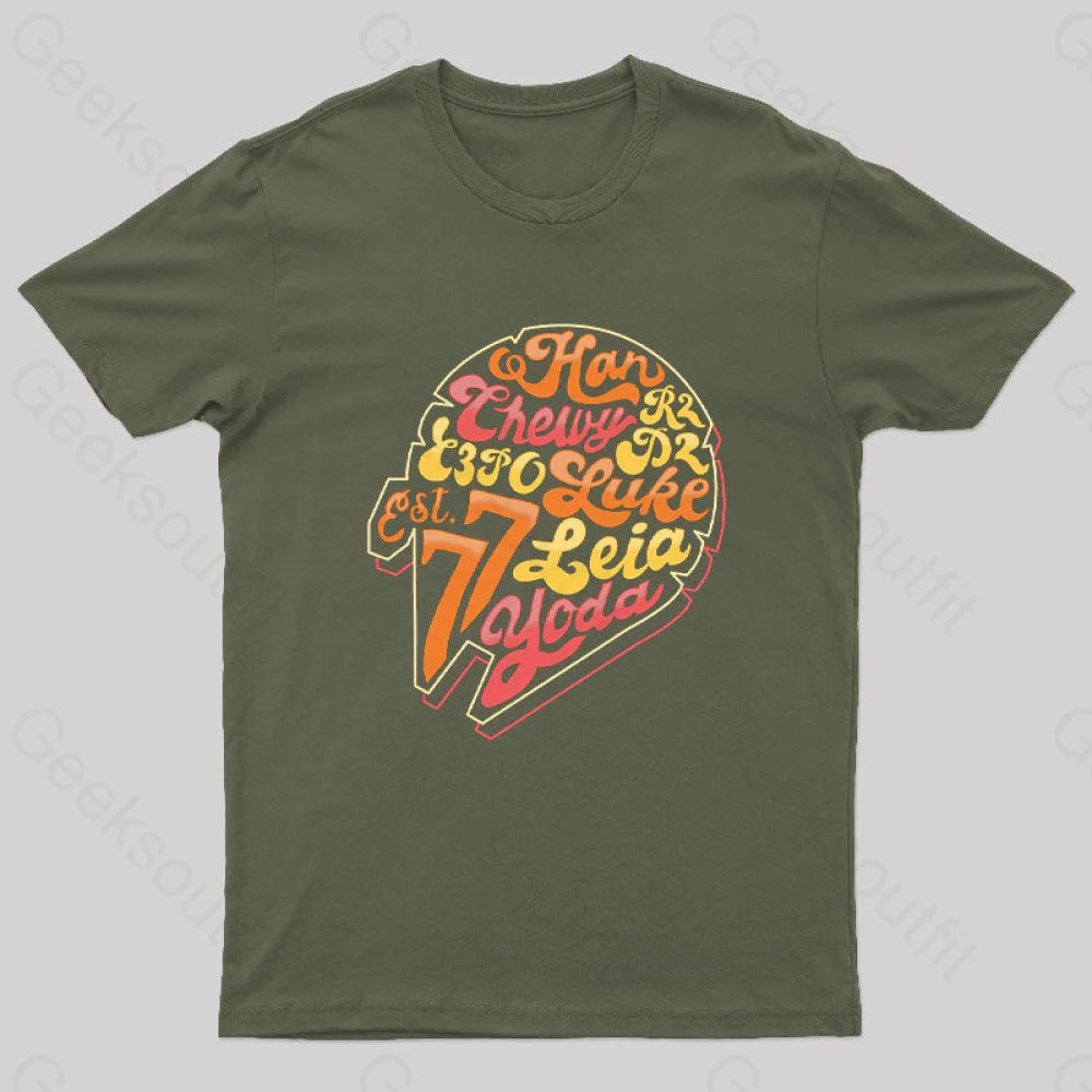 1977 Starship Crew Nerd T-Shirt Rugged Women's Outdoor 