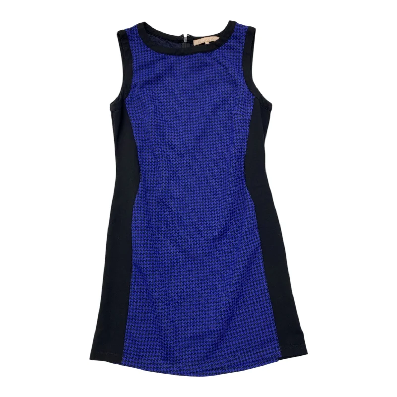Dress Casual Midi By Hutch In Black & Blue, Size: L Women