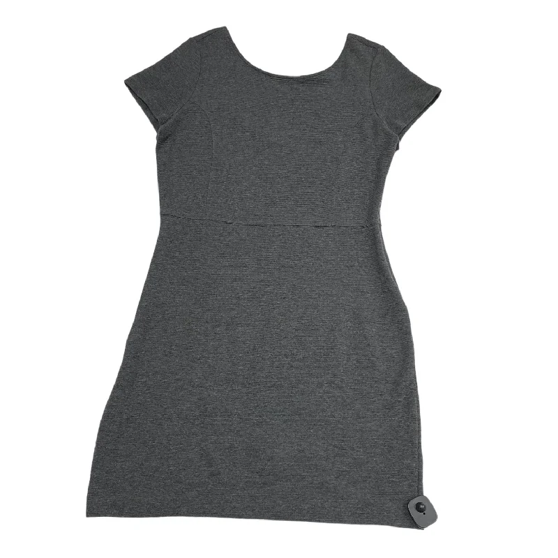 Dress Casual Midi By Banana Republic In Grey, Size: L French