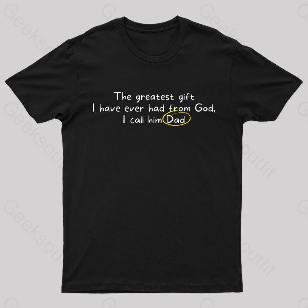 Greatest Gift From God Nerd T-Shirt Athletic Women's 