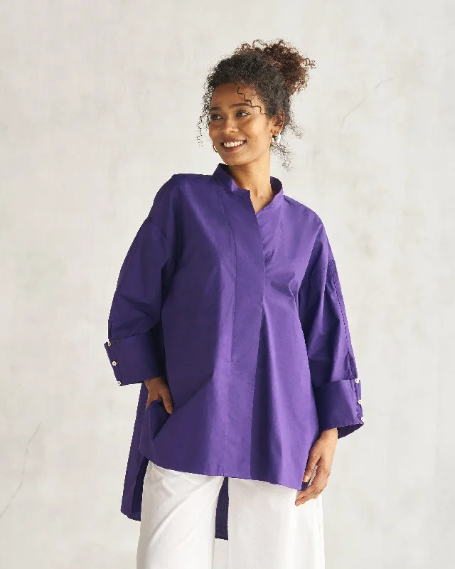 Cirrus Shirt - Purple Feminine Women's Style 
