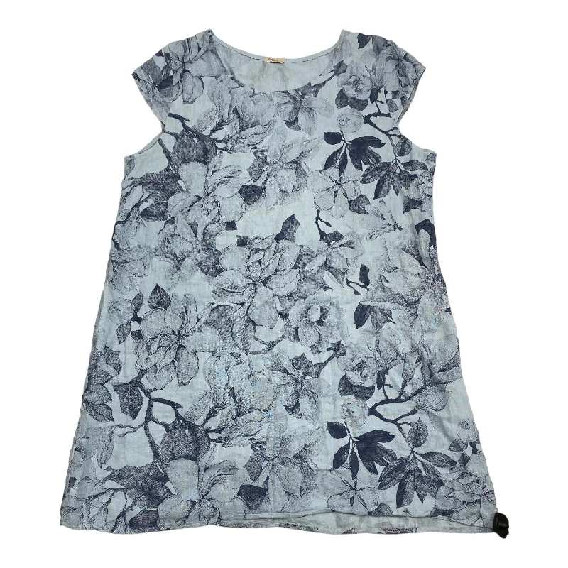 Blue Dress Casual Midi LUNGO LARNO, Size 3x Sporty Women's Tennis