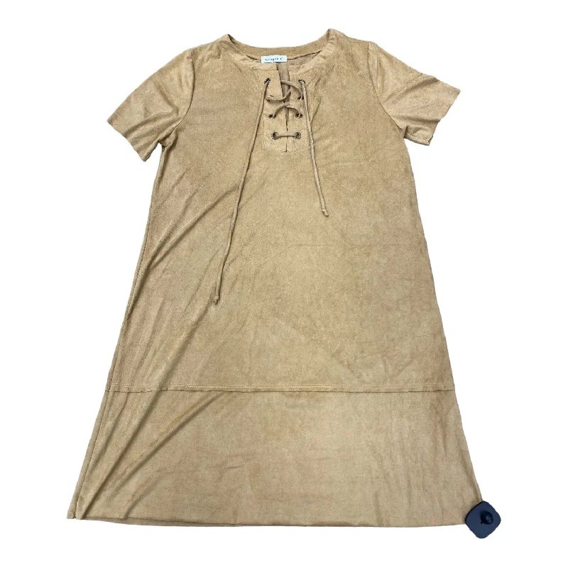 Brown Dress Casual Midi Ginger G, Size L European