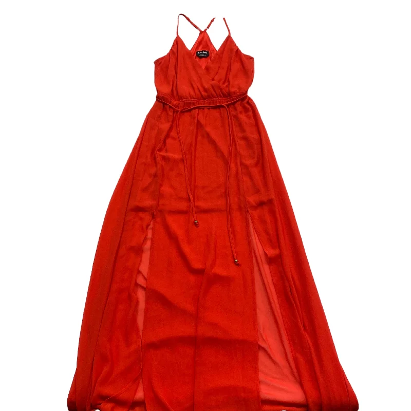 Red Dress Casual Maxi Bebe, Size Xs Unique Women's Upcycled