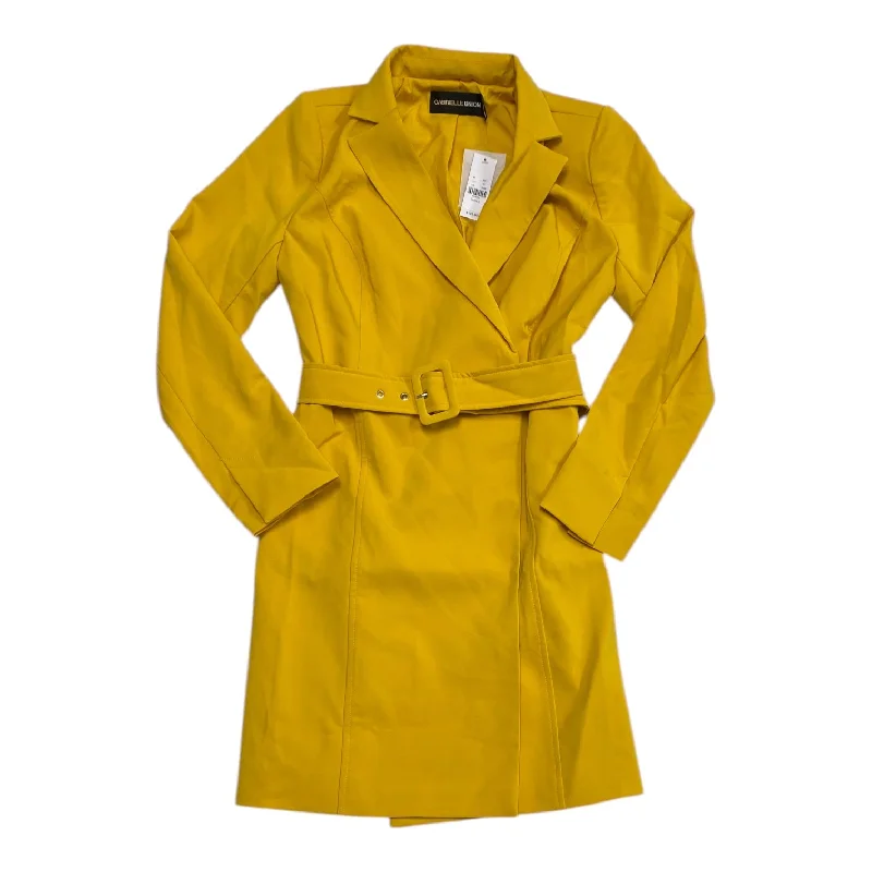 Dress Casual Midi By New York And Co In Yellow, Size: S Geometric
