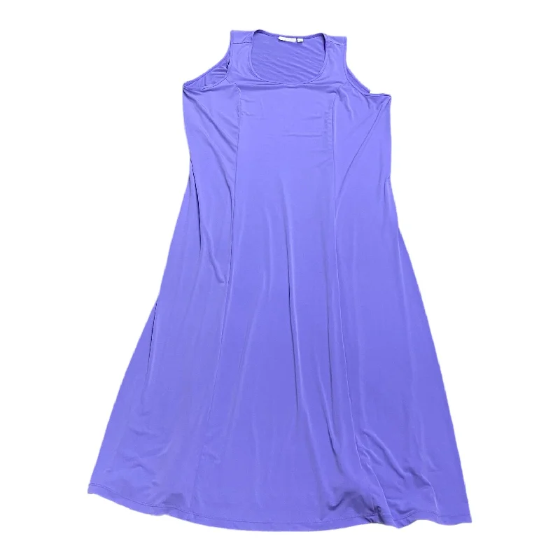 Purple Dress Casual Maxi Susan Graver, Size 2x Athletic Women's 