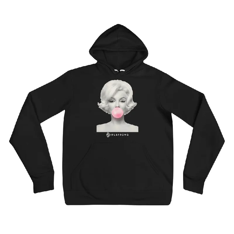 EVERYDAY FLEECE, COZY CHIC HOODIE BLACK - ICONIC MARILYN MONROE Cashmere