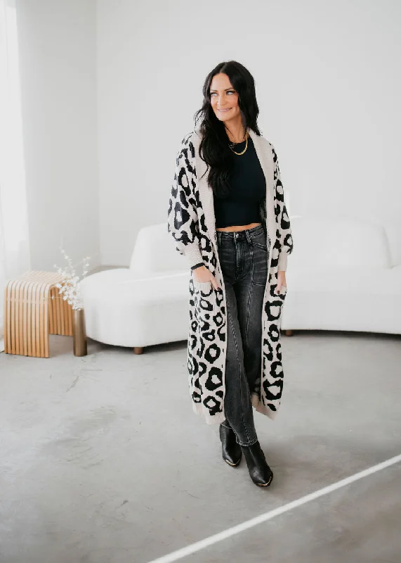 Smitten Duster Leopard Cardigan purpose