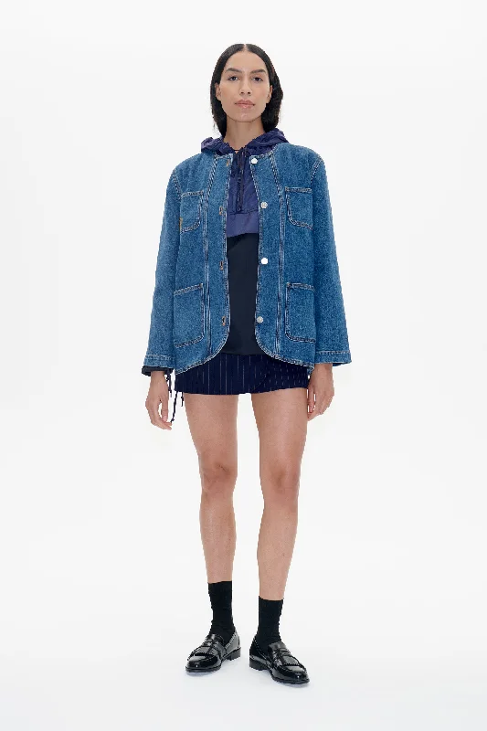 BEATA | Classic Blue Denim Casual Women's Loose - fitting