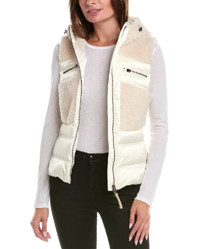 Bogner Minka Shearling Down Coat Sporty Women's Athleisure 
