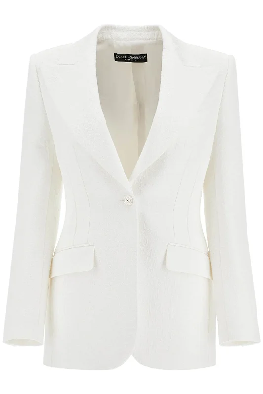 Dolce & Gabbana Women's Turlington Brocade Jacket British Gentlewoman Style