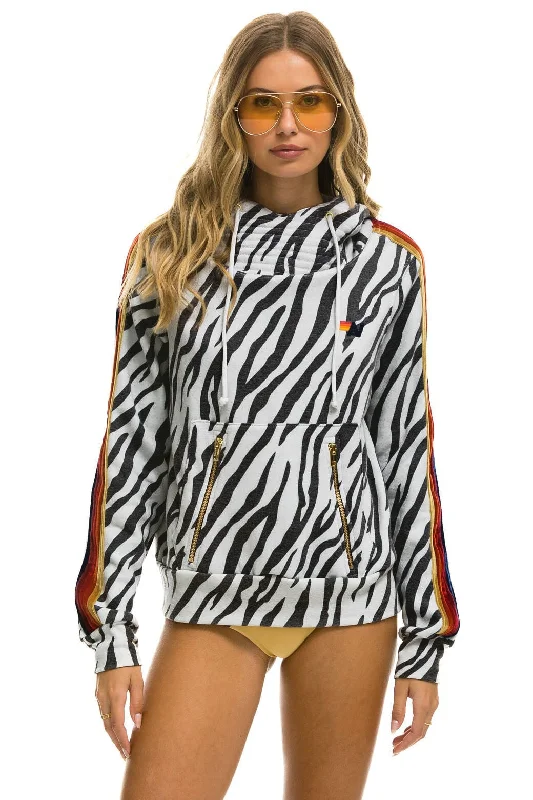 NINJA PULLOVER HOODIE - ZEBRA Modern Women's 