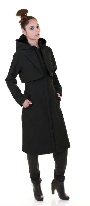 Convertible Raincoat/ Black Women
