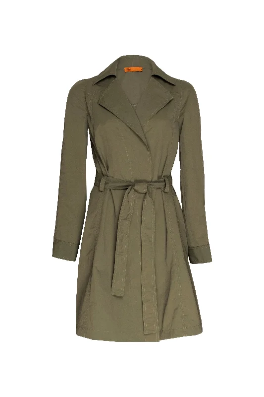 Multi Seam Trench - Khaki 4604 Laid - back Women's Vibe
