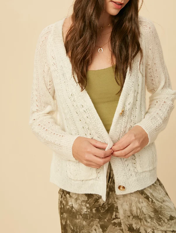 Walking in the City Cardigan Casual Women's Loose - fitting
