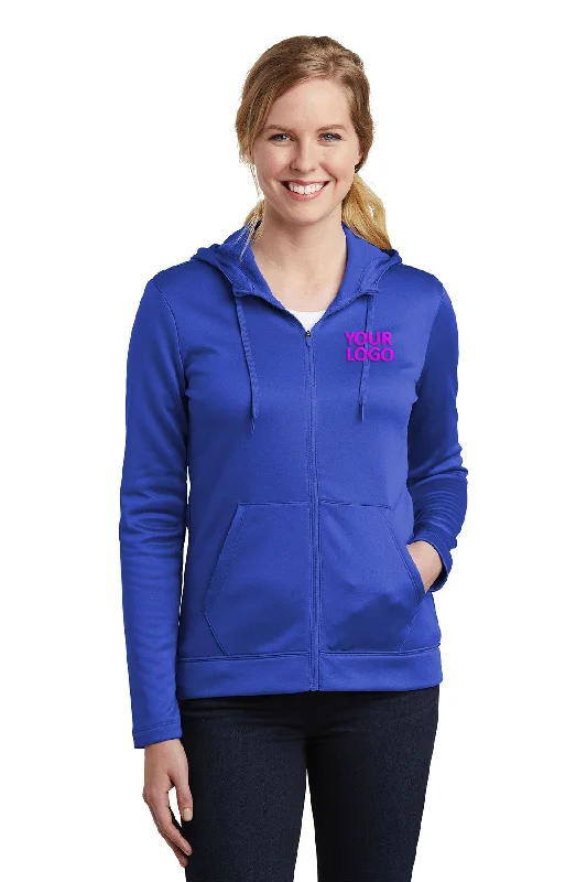 Nike Ladies ThermaFIT Customized Zip Hoodies, Game Royal Relaxed Women's Beachy